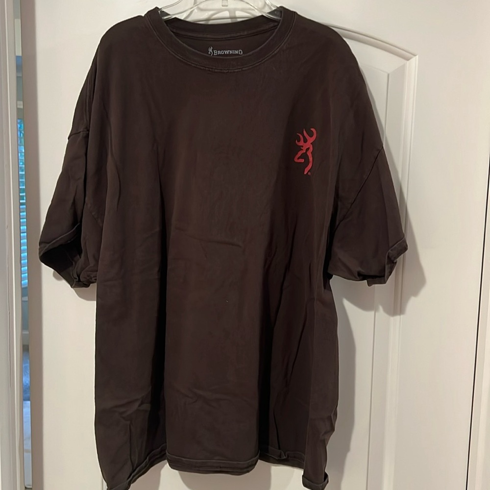 Browning XXL Brown 2XL Cotton T-Shirt Short Sleeve